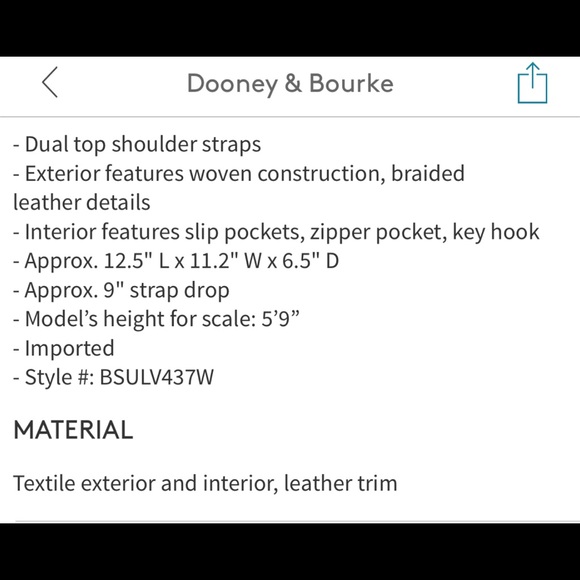 Dooney and Bourke shopper tote NEW
Blue / red - Picture 7 of 7